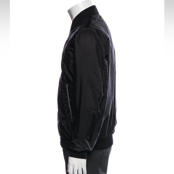 Prada Reversible Bomber Jacket US40 (IT50) Black Grey - Picture 3 of 11